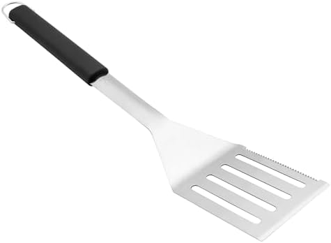 HENCKELS BBQ Grill Tool Set, 4-Piece Stainless Steel Barbecue Accessories with Spatula, Tongs, Fork & Basting Brush, Heavy Duty Outdoor Grilling Kit for Camping, Tailgate & Backyard Cooking - Image 4