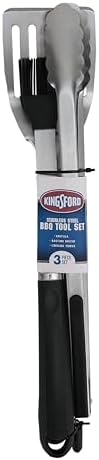 Kingsford 3-Piece Rust-Resistant Stainless Steel BBQ Tool Set, 3 Count - Image 2