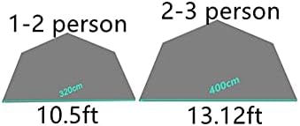 2-4 Person Teepee with Mesh and Floor Ultralight 13 x 13 x 7.2 FT Teepee Tent for Hunting Come with Stove Jack - Image 2