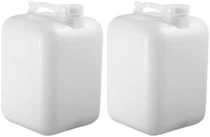 FastRack 5 Gallon Hedpak with Cap (Pack of 2) | BPA-free, Food-Grade, and Leak-Proof | White Water Container | Ideal for brewing, fermentation, or storage by FASTRACK