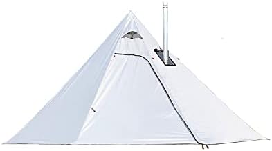 Tipi Hot Tent with Fire Retardant Stove Jack for Flue Pipes, 3~4 Person, Lightweight, Teepee Tents for Family Team Outdoor Backpacking Camping Hiking by Vilemoon