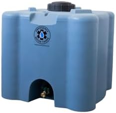 30 Gallon Stackable Emergency Water Storage Tank – Heavy-Duty Water Barrel for Long-Term Drinking Water or Preparedness by Unknown
