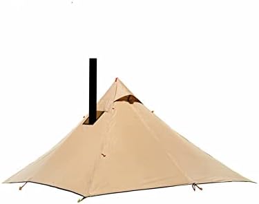 Ultralight Hot Teepee Tent with Stove Jack for 1-2 Person 3.4lb Four-cornered Shape Single Person Tent for Camping Hiking Backpacking - Easy to Set Up by Unknown