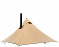 Ultralight Hot Teepee Tent with Stove Jack for 1-2 Person 3.4lb Four-cornered Shape Single Person Tent for Camping Hiking Backpacking - Easy to Set Up by Unknown