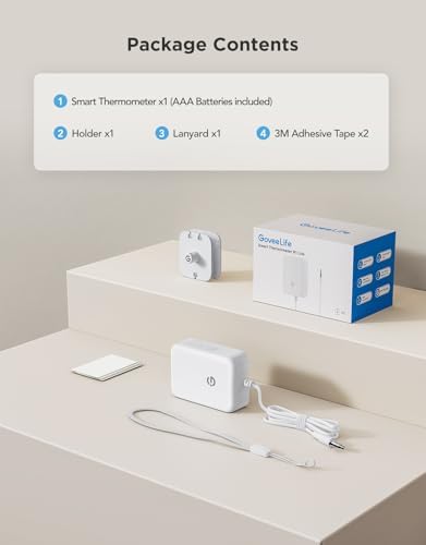 GoveeLife Bluetooth Refrigerator Thermometer Sensor with Alarm, 1-Pack - Image 7