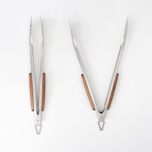 3-Piece BBQ Tool Set, 18-Inch Stainless Steel, Acacia Handles - Image 6