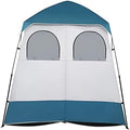 Combo Outdoor Dressing Tent with Portable Camping Sink Hand Wash Station Basin for RV,Outdoor,Indoor, HDPE by Unknown