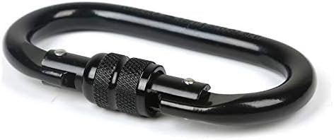 Heavy Duty Locking Climbing Carabiner Clip CE Rated 25 kN 5600 LB Rugged Terrain Approved Industrial Strength Twist Lock Carabiners Clips for Rigging, Ropes, Hammocks, Camping