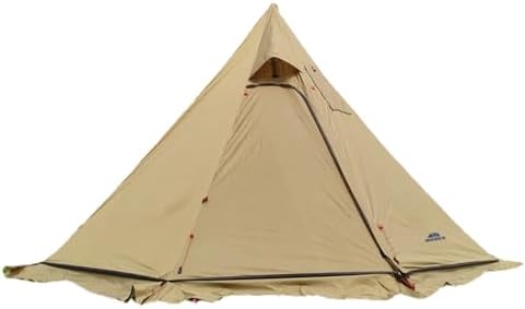 Tipi Hot Tent with Fire Retardant Stove Jack for Flue Pipes, 2~3 Person, Lightweight, Teepee Tents for Family Team Outdoor Backpacking Camping Hiking by Vilemoon