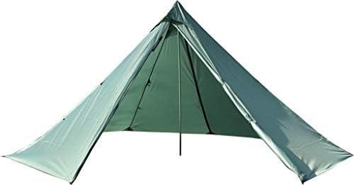 4 Person Tent for 4 Season Grey Ultralight 15D Nylon Teepee Hot Tent with Fire Retardant Stove Jack with 2 Doors - Image 3