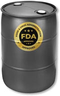 55 Gallon Water Storage Barrel, BPA Free, Emergency Water Supply - Eco Friendly - Made in USA (BLACK) by HOANK