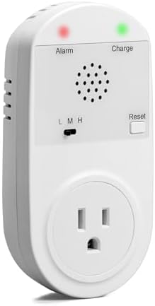 Briidea Power Failure Alarm with High/Low Voltage Alert, LED Indicators, 100-120dB Adjustable Alarm, Perfect for Refrigerators, Freezers, and Sewage by briidea