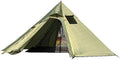 4 Person Backpacking Teepee Tent with Half MeshTent and Fire Retardant Stove Jack for Flue Pipes Height 7.2FT by Unknown