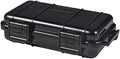 Dry Storage Box, Shockproof Waterproof Box Storage Case Waterproof Plastic Box Container with 2 U‑Shape Buckle, Plastic Storage Container for Cameras, Phones, Camping, Fishing, Hiking(Small-Black) by Yuecoom