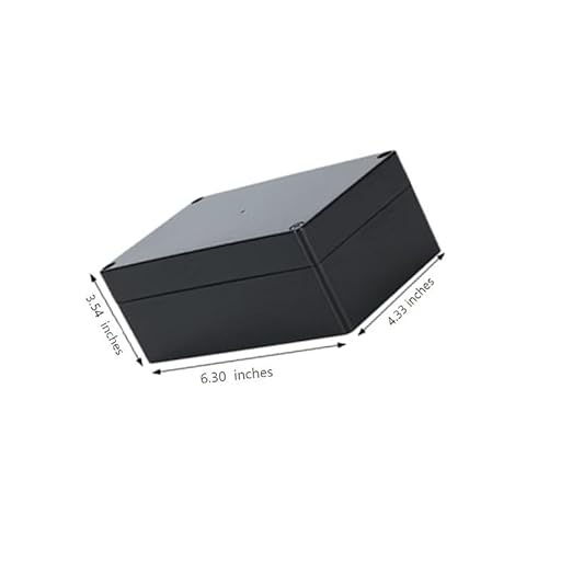 Project Box for Electronics -Electrical Enclosure, Junction Box ABS Plastic Dustproof Waterproof IP65, with 4 PCS M16 Cable Glands Black (6.3x4.33x3.54 inch (160 x 110 x90 mm)