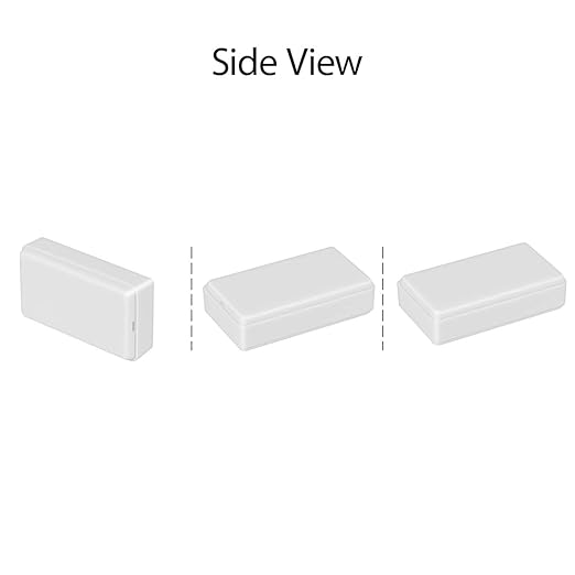 LeMotech Project Box 5 Pieces ABS Plastic Electrical Project Case Small Junction Box for Electronics White 1.97 x 1.10 x 0.59 inch (50 x 28 x 15 mm)