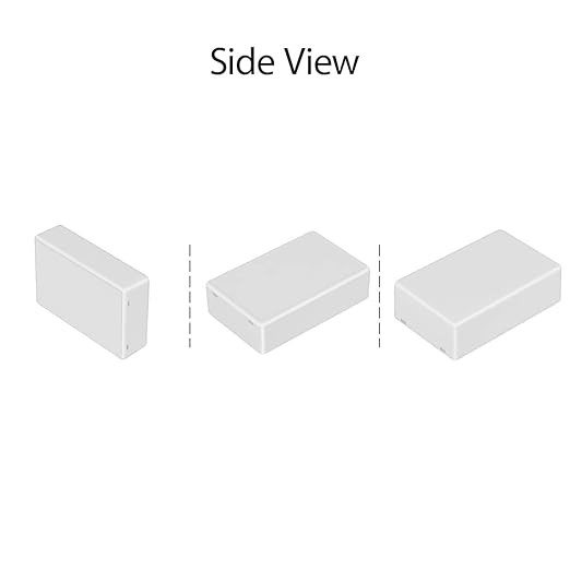 LeMotech Project Box 10 Pieces ABS Plastic Electrical Project Case Small Junction Box for Electronics White 3.94 x 2.36 x 0.98 inch (100 x 60 x 25 mm)