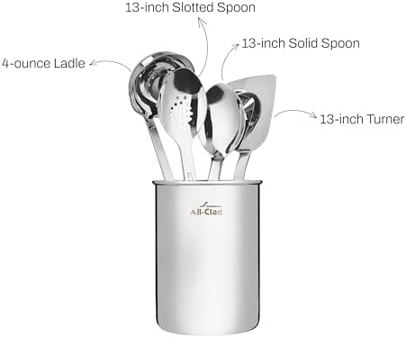 All-Clad 5-Piece Stainless Steel Kitchen Utensil Set - Image 6