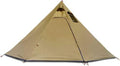 Tipi Tent Half Pyramid Mesh 2-4 Person Hot Teepee Tent with Fire Retardant Stove Jack for Flue Pipes 2 Person Mesh by Unknown