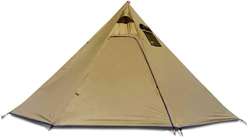 Tipi Tent Half Pyramid Mesh 2-4 Person Hot Teepee Tent with Fire Retardant Stove Jack for Flue Pipes 2 Person Mesh by Unknown