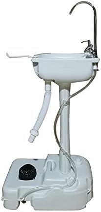 Combo Outdoor Dressing Tent with Portable Camping Sink Hand Wash Station Basin for RV,Outdoor,Indoor, HDPE - Image 5