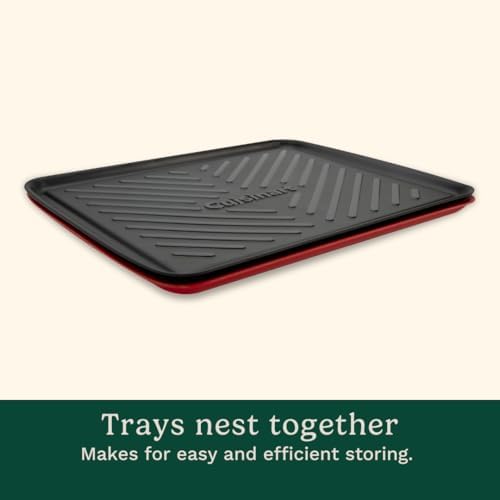 Cuisinart CPK-210 Grilling Prep and Serve Trays, Black and Red Large 18” x 14.5” - Image 3