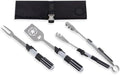 Picnic TIME Star Wars Darth Vader BBQ 3 Pcs Grill Tool Set with Case, Stainless Steel Barbecue Utensils, Saber Handle Tongs Fork Spatula with Bottle Opener, Portable Canvas Roll Up Case, (Black) by PicnicTimeFamilyofBrands