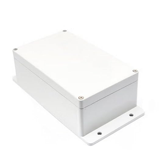 IP65 Weatherproof Junction Box ABS Plastic Electrical Enclosure with Fixed Ears M16 Cable Glands Project Case for Power Supply DIY Electronics 7.87 x4.72 x2.95 inch(200x120x75mm)