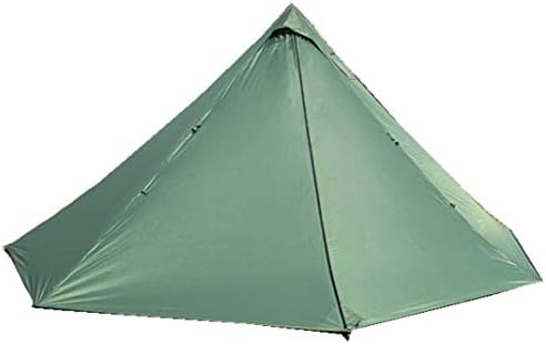 4 Person Tent for 4 Season Grey Ultralight 15D Nylon Teepee Hot Tent with Fire Retardant Stove Jack with 2 Doors by Unknown