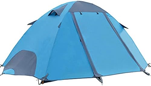 2 Person Camping Tent, Lightweight Waterproof Windproof Tent, UV Protection, Small Porch for Storage, for Beach, Outdoor, Traveling, Hiking, Camping, Fishing Dome Tent by Unknown