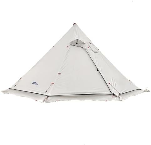 Tipi Hot Tent with Fire Retardant Stove Jack for Flue Pipes, 2~3 Person, Lightweight, Teepee Tents for Family Team Outdoor Backpacking Camping Hiking by Vilemoon