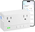 Freezer Alarm Wireless WiFi Alert 2.4GHz,Power Failure Alarm with 2 Socket, 110dB Power Loss Alert with LED Indicator,Blackout Alert for GFCI Trips,Refrigerator,Freeze,Compatible with Smart Life by BCY+hohipi
