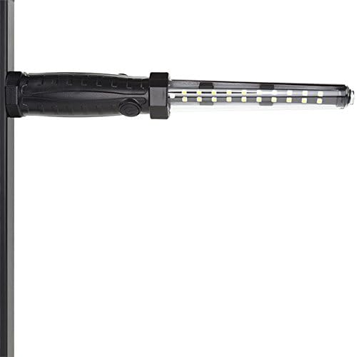 Nightstick NSR-2168B Multi-Purpose Rechargeable Floodlight with Magnetic Hooks and Replaceable Lens-Black, Multicolor