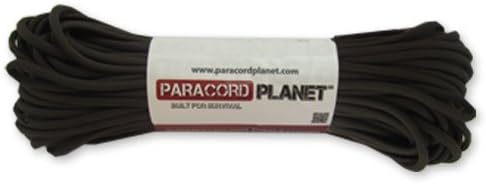 Paracord Planet Solid Color 550lb Paracord – 7 Strand Type III Nylon Cord for Indoor and Outdoor Tasks – Acid Brown (50 ft)