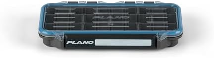 Plano StowAway 3500 Waterproof Stow Tackle Box, IPX7 Waterproof Rating, with Rustricor, Single Latch Design, Transparent DuraView Lid, Stackable Storage for Fishing Bait, Lures and Gear by PLANO%C2%AEOutdoors