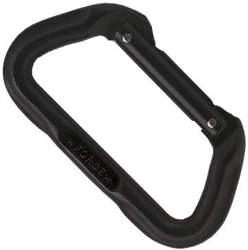 SMC Safety and Rescue Non-Locking Carabiner: Force Series D, Black - 62005