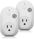 Briidea Power Failure Alarm with LED Indicator & 80dB Siren, Powered by Rechargeable Battery (Included), Perfect for Monitoring Refrigerators, Freezers, Sump Pumps, Aquariums (Pack 0f 2pcs), MK-134 by briidea