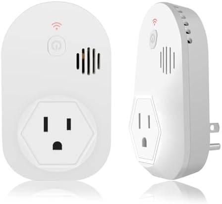 Briidea Power Failure Alarm with LED Indicator & 80dB Siren, Powered by Rechargeable Battery (Included), Perfect for Monitoring Refrigerators, Freezers, Sump Pumps, Aquariums by briidea