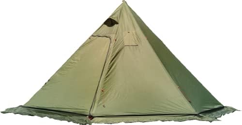 Ultralight 3-4 Person Teepee Tent with Snow-Skirt and Stove Jack Without Mesh Backpacking Outdoor Tent by Unknown
