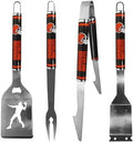 Siskiyou NFL Cleveland Browns 4 pc Logo Grill Tool Set, One Size, Team Colors by Siskiyou