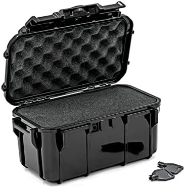 Seahorse 58 Portable Waterproof Dry Box Protective Case with Pick and Pluck Foam - Travel Safe/Mil Spec / IP67 Waterproof/USA Made - for Cameras, Ammunition, Rifle Ammo, Smell Proof (Black) by SeahorseCases