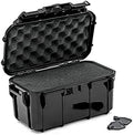 Seahorse 58 Portable Waterproof Dry Box Protective Case with Pick and Pluck Foam - Travel Safe/Mil Spec / IP67 Waterproof/USA Made - for Cameras, Ammunition, Rifle Ammo, Smell Proof (Black) by SeahorseCases