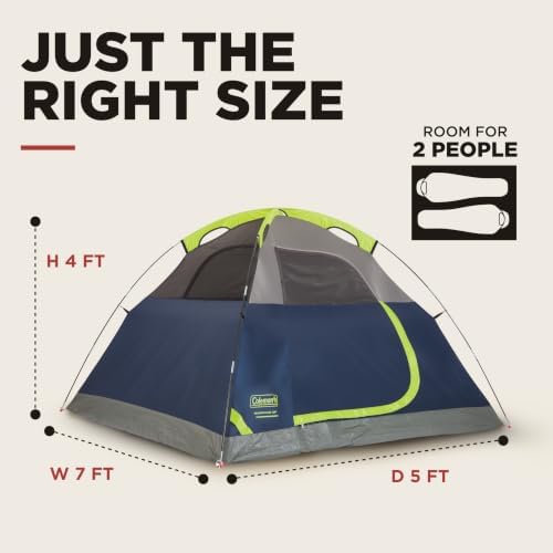 Coleman Sundome Camping Tent with Rainfly, 2/3/4/6 Person Tent Sets Up in 10 Mins, Weatherproof Shelter for Camping, Festivals, Backyard, Sleepovers, & More - Image 3