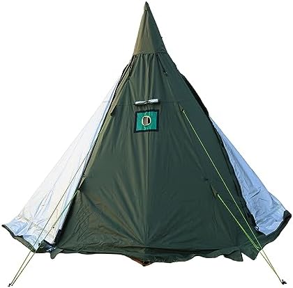 4 Season Waterproof Teepee Tent Yurt with Stove Jack for Adult Camping Hiking, Height 7.8FT/240CM by WINTENT