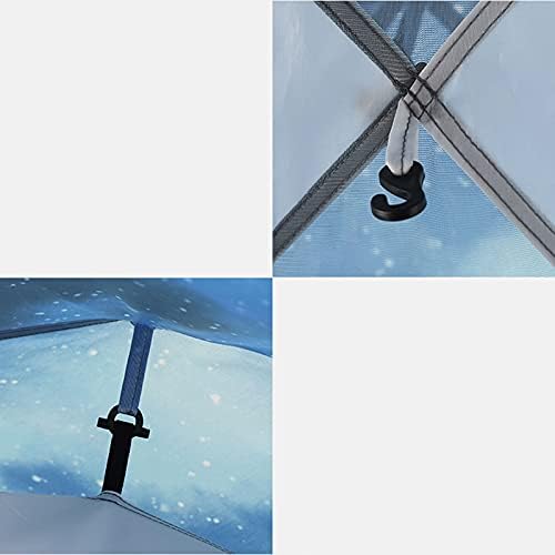 Tent Pop Up Tent for 3 to 4 Person Automatic Opening Layer Tent Large Waterproof Dome Tent with Porch Family Camping Tents Sun Shelter - Image 6