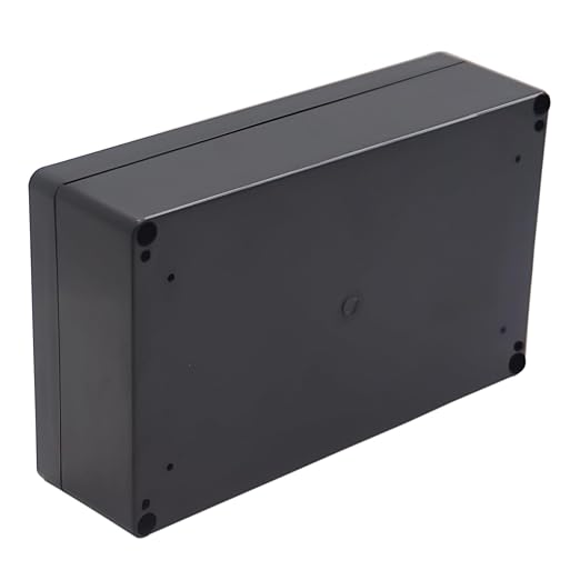Junction Box IP65 Waterproof ABS Plastic Electrical Project Case Power Junction Boxes, Project Box with 4 PCS M16 Cable Glands 7.87x4.72x2.2 inch (200 x 120 x56 mm)