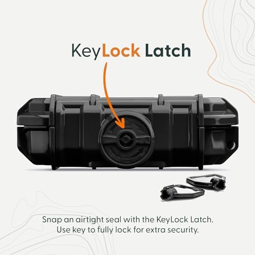 Evergreen Dry Box Tech Organizer – For Camera, Cables, Hard Drives, Memory Cards, Keys, Compatible with GoPro, Airtags (Small, Rubber Boot, Clear) - Image 4