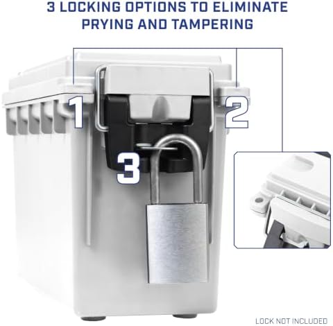 Sheffield 12681 Marine Storage Box, Dry Box Made in USA, Waterproof Container for Boat and Dock Gear, Small Parts Organizer with Latch, Stackable - Image 5