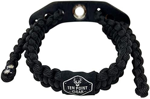 Bow Archery Wrist Sling 550 Paracord - Survival Hunting Shooting - 100% Full Grain Leather with Metal Grommet (Multiple Camo Options)
