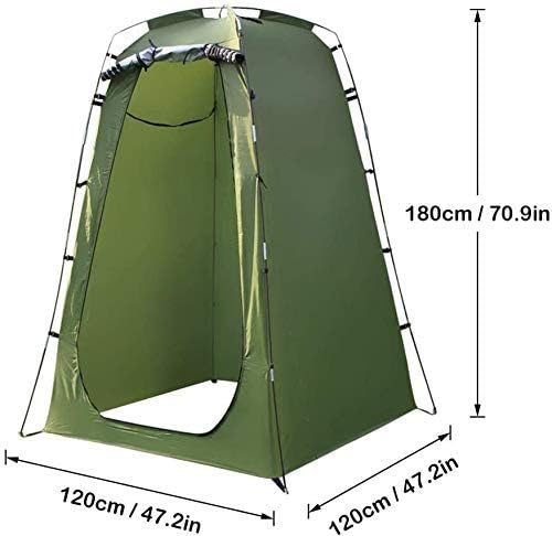 zaizai Camping Toilet, Portable Outdoor Shower Room, Foldable Rain Shelter, Suitable for Camping and Beach Use-Light and Strong, Easy to Install-with Carrying Bag - Image 3